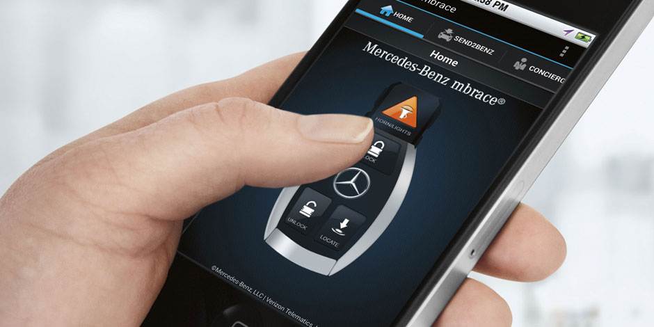 How does Mercedes-Benz's mbrace work?