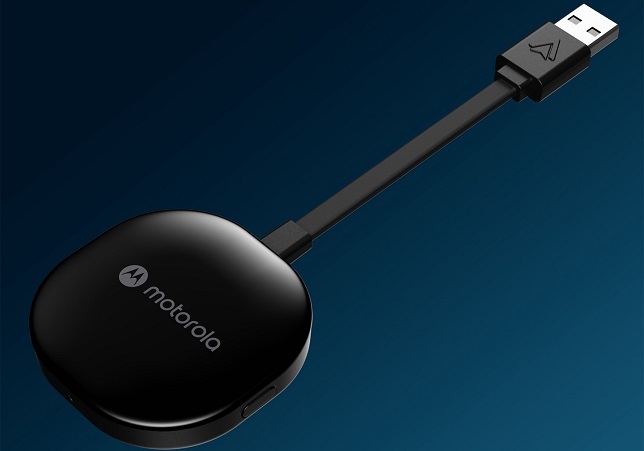 The Motorola MA1 wireless car adapter for Android Auto™ launched