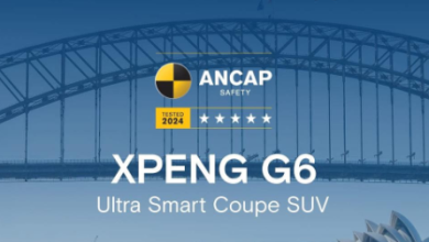 XPENG G6 Achieves Five-Star ANCAP SAFETY Rating. Image source: Press Release