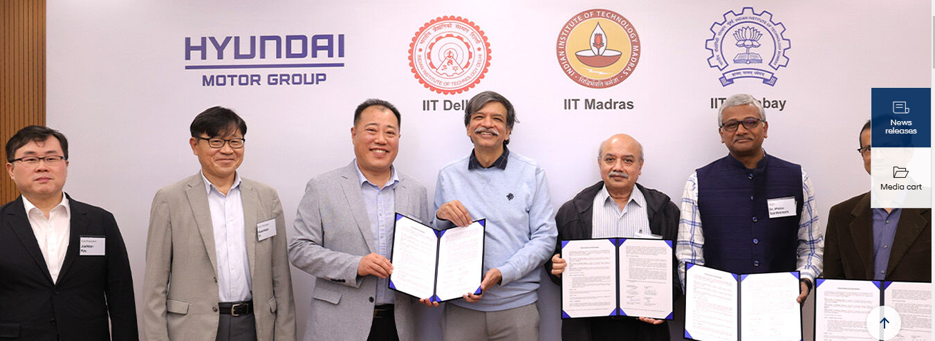 Hyundai Motor Group Partners with Indian Institutes of Technology to Advance Battery and Electrification Research. Image source: Press Release