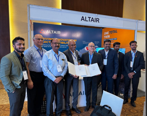 Altair India Collaborates with The Centre of Excellence in Advanced Automotive Research (CAAR) to Drive Innovation. Image source: Press Release