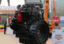 FPT Industrial, FPT industrial power case construction equipment's line-up with its F28 CEV stage v engine: A new solution for a more sustainable future. Image source: Press Release; FPT