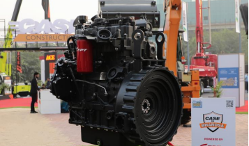 FPT Industrial, FPT industrial power case construction equipment's line-up with its F28 CEV stage v engine: A new solution for a more sustainable future. Image source: Press Release; FPT