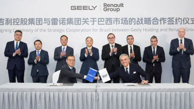 Renault Group and Geely Holding Group sign a framework agreement for a new strategic cooperation in Brazil. Image source: Press Release- Renault Group