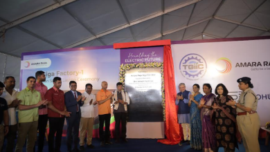 Amara Raja Energy & Mobility Limited | Union Minister Ashwini Vaishnaw lays foundation for multiple manufacturing units in Divitipally. Image source: Press Release- Amara Raja Energy & Mobility Limited