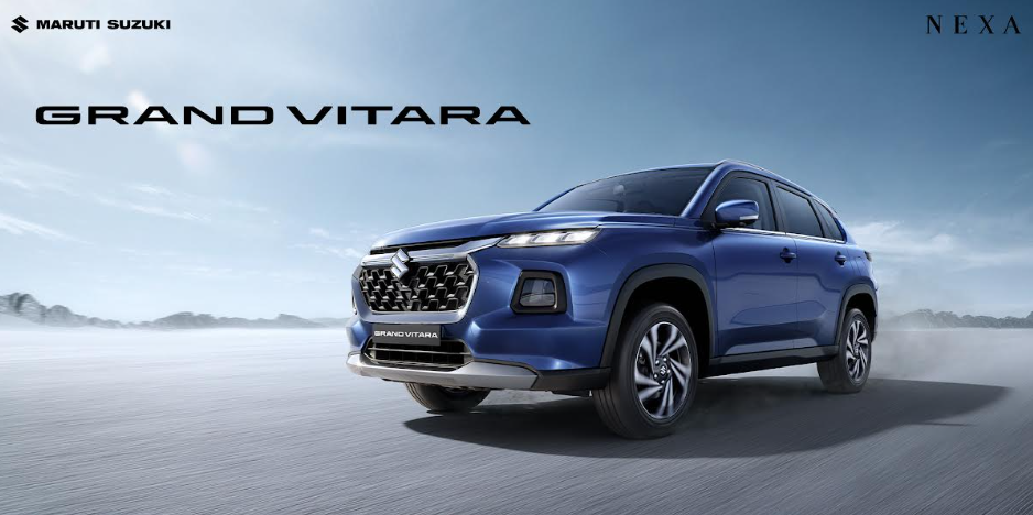 Maruti Suzuki Grand Vitara updated with 6 Airbags as standard & new premium features. Image source: Maruti Suzuki