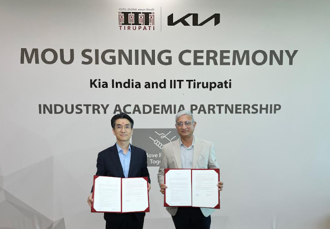 Kia India and IIT-Tirupati enter into a strategic MoU to advance Engineering Excellence and Drive Technological Innovation.