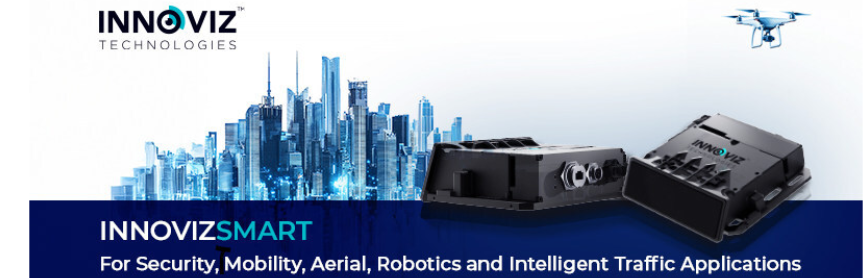InnovizSMART for smart applications, such as security, mobility, aerial, robotics, and intelligent traffic management
