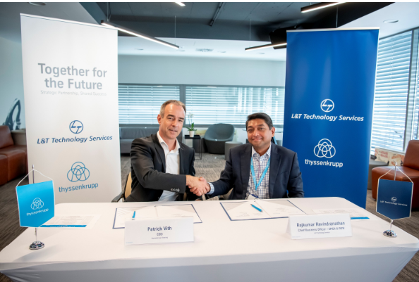 LTTS & thyssenkrupp Steering business unit enter into a strategic partnership to establish a global software hub in Pune, India
