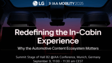 LG to Unveil New Content Partnerships to Enhance In-Vehicle Experience at IAA MOBILITY 2025. Image source: LG Newsroom