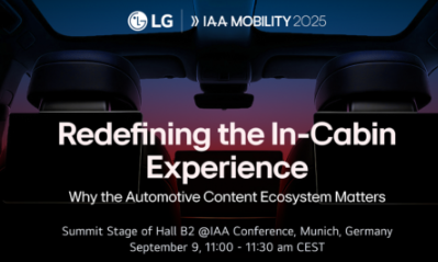 LG to Unveil New Content Partnerships to Enhance In-Vehicle Experience at IAA MOBILITY 2025. Image source: LG Newsroom