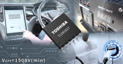 Toshiba Releases Automotive Photorelay in a Small Package that Achieves Output Withstand Voltage of 1500V for Automotive Battery Systems. Image source: Toshiba