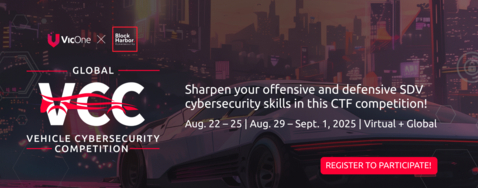 VicOne and Block Harbor Launch Global Vehicle Cybersecurity Competition. Image source: VicOne