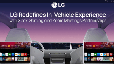 LG REDEFINES IN-VEHICLE EXPERIENCE WITH XBOX GAMING AND ZOOM MEETINGS PARTNERSHIPS. Image source: LG