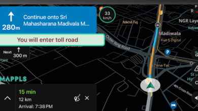 MapmyIndia’s Mappls App Introduces AI Traffic Timers and Toll Savings in India. Image source: MapmyIndia’s Mappls App