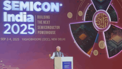 Ajai Chowdhry calls for India’s next big leap at Semicon 2025. Image source: Semicon 2025