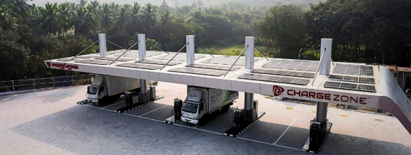ChargeZone Launches “Project E-DHARA” to Power EV Highways Fully with Renewables. Image source: Chargezone