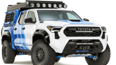 Toyota’s new Tacoma H2-Overlander concept brings hydrogen power and overlanding capability together. Image source: Toyota