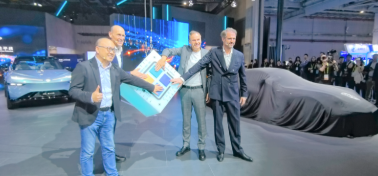 Volkswagen in-house chip development launch ceremony. Credit: Guancha.cn