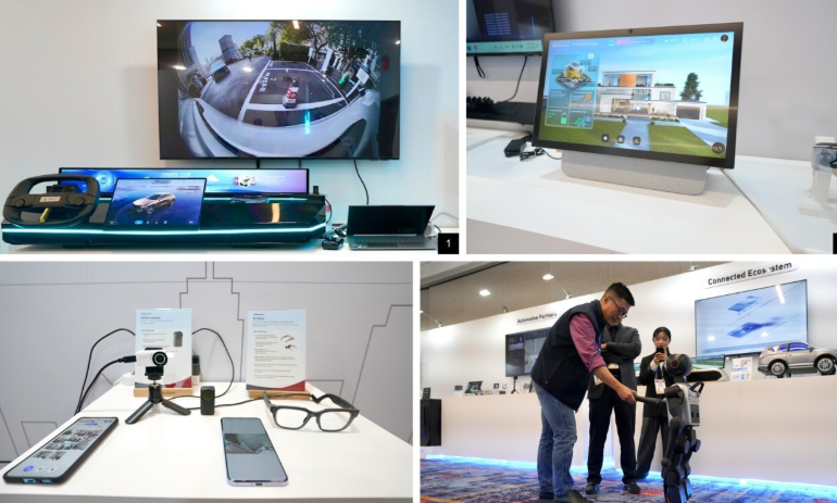 The pictures are: 1 AquaDrive OS 2.0 Pre:the next-generation AIOS platform for intelligent cockpits 2 AIOS-driven Smart Home system 3 AI Glasses: First-Person AI at the OS Level 4 Robots built on ThunderSoft’s AIOS architecture. Image source: ThunderSoft