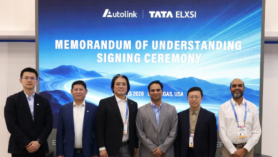 Representatives of Autolink and Tata Elxsi at the signing ceremony. Image source: Tata Elxsi and Autolink
