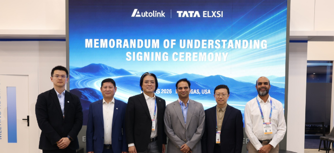 Representatives of Autolink and Tata Elxsi at the signing ceremony. Image source: Tata Elxsi and Autolink