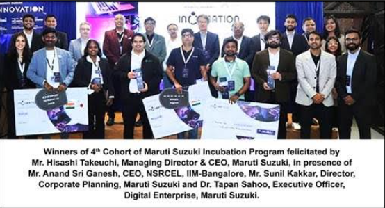 Maruti Suzuki Onboards Five Startups to Drive AI, EV, and Safety Innovations Across Operations. Image source: Maruti Suzuki
